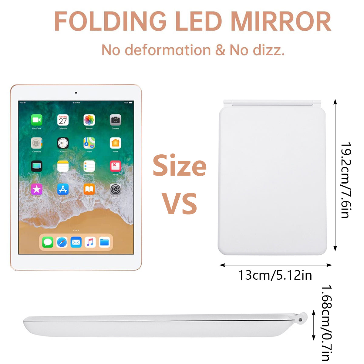 LED Folding Mini Mirror